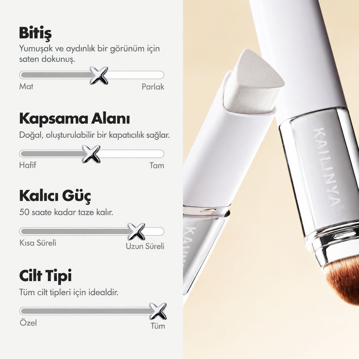 KAILINYA® DOĞAL RENK FONDOTEN